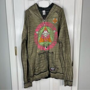 Affliction Reversible Hoodie Thermal Size XL
